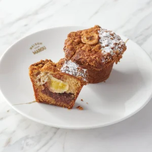 Muffin Socola & Chuối – Mềm Xốp, Nhân Socola 65% Tan Chảy